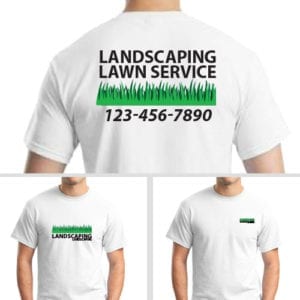 landscaping tee shirt design