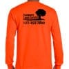 Long Sleeved Orange Landscaping Shirts