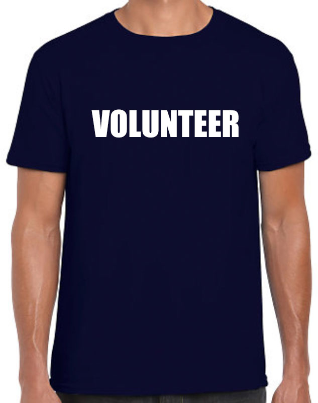 Blue By Design Tshirt - imprint white shirt- Volunteer