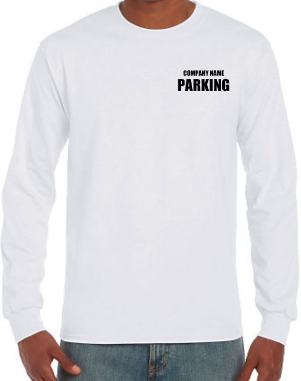 Personalized Long Sleeve Parking Shirts | Custom Long Sleeve Shirts