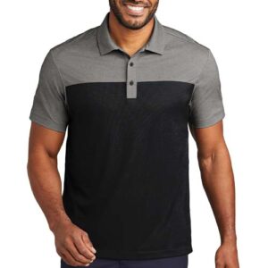 Port Authority Fine Pique Blend Blocked Polo