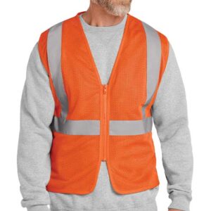 CornerStone ANSI 107 Class 2 Mesh Zippered Vest